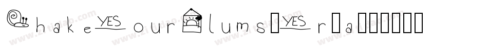 ShakeYourPlums-Yr0a字体转换