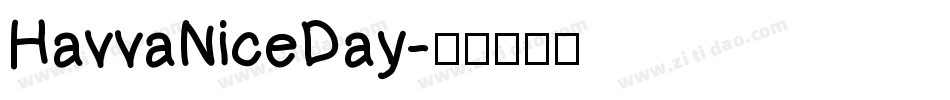 HavvaNiceDay字体转换