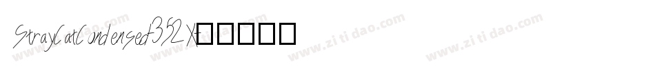 StrayCatCondensed-352X字体转换
