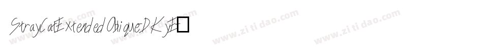 StrayCatExtendedOblique-DKyE字体转换