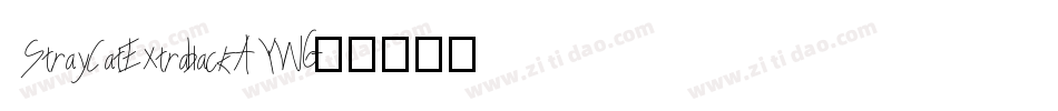 StrayCatExtrablack-AYW6字体转换