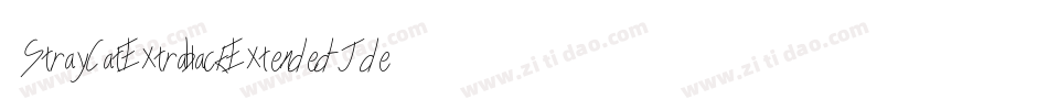 StrayCatExtrablackExtended-JdeB字体转换
