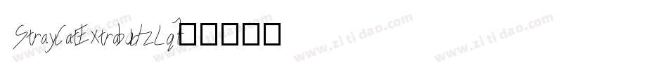 StrayCatExtrabold-zLq1字体转换