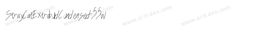 StrayCatExtraboldCondensed-55wz字体转换