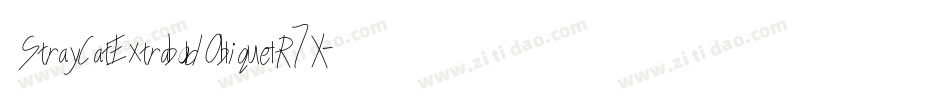 StrayCatExtraboldOblique-lR7X字体转换