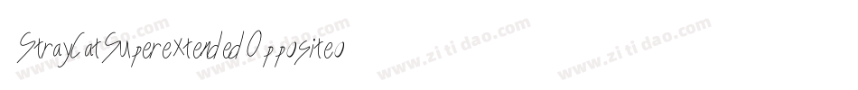 StrayCatSuperextendedOppositeoblique-E2Yr字体转换