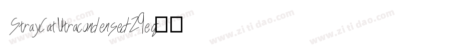 StrayCatUltracondensed-Z9eq字体转换