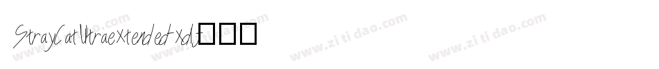 StrayCatUltraextended-xdlj字体转换