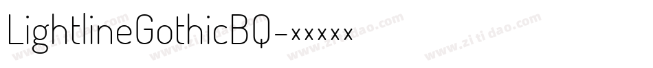 LightlineGothicBQ字体转换