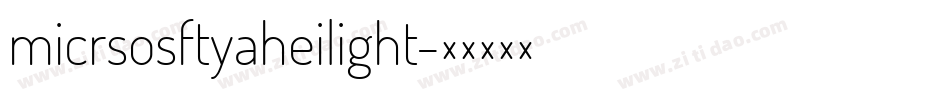 micrsosftyaheilight字体转换