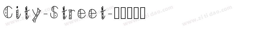 City-Street字体转换