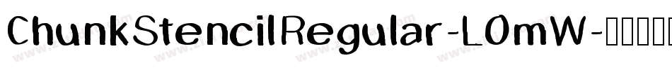 ChunkStencilRegular-L0mW字体转换