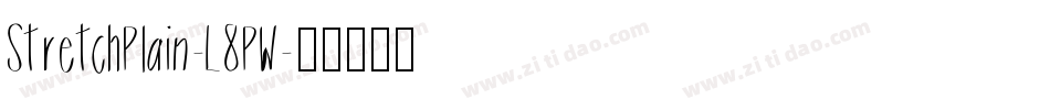 StretchPlain-L8PW字体转换