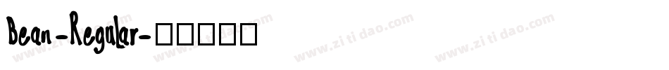Bean-Regular字体转换