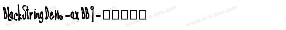 BlackStringDemo-axBB9字体转换