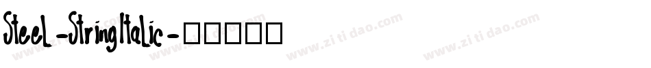 Steel-StringItalic字体转换
