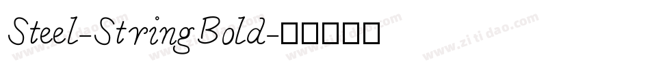 Steel-StringBold字体转换