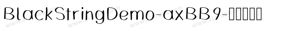 BlackStringDemo-axBB9字体转换
