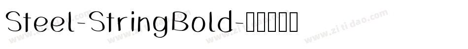 Steel-StringBold字体转换