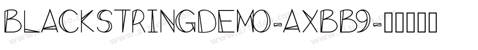 BlackStringDemo-axBB9字体转换