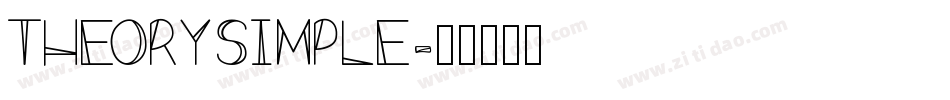 TheorySimple字体转换