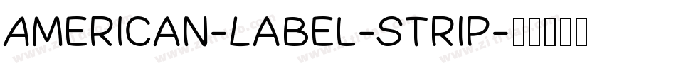 American-Label-Strip字体转换