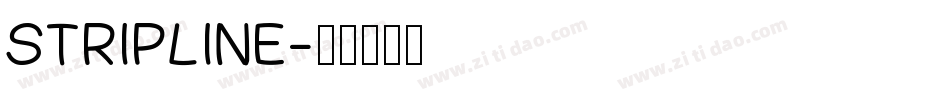 StripLine字体转换