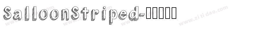 SalloonStriped字体转换