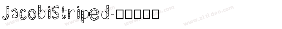 JacobiStriped字体转换