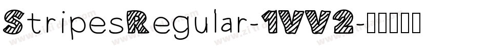 StripesRegular-1VV2字体转换