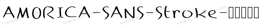 AMORICA-SANS-Stroke字体转换
