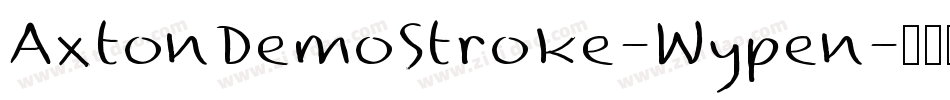 AxtonDemoStroke-Wypen字体转换