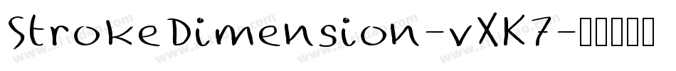 StrokeDimension-vXK7字体转换