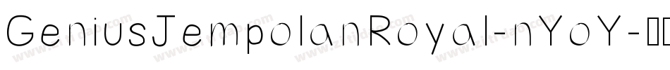 GeniusJempolanRoyal-nYoY字体转换
