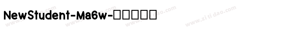 NewStudent-Ma6w字体转换