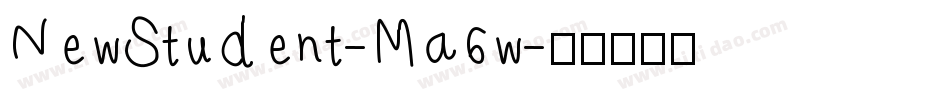 NewStudent-Ma6w字体转换