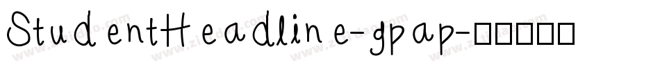 StudentHeadline-gpap字体转换