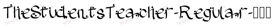 TheStudentsTeacher-Regular字体转换
