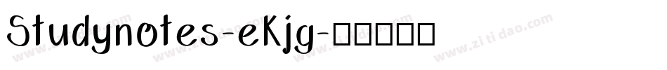 Studynotes-eKjg字体转换