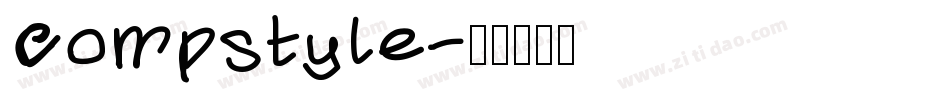Compstyle字体转换