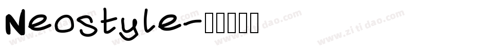 Neostyle字体转换
