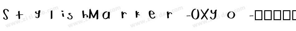 StylishMarker-OXYo字体转换