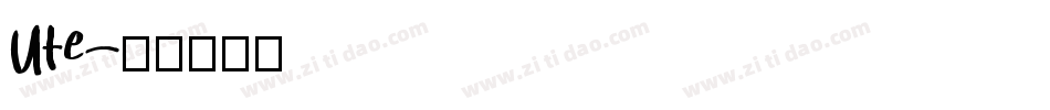 Ute字体转换