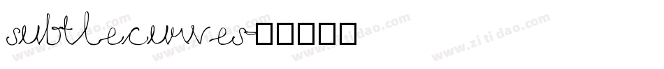 subtlecurves字体转换