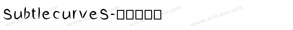 subtlecurves字体转换