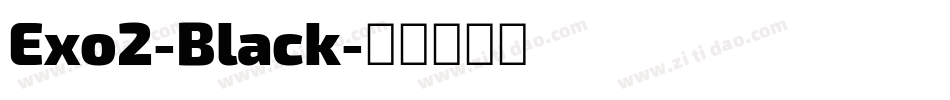 Exo2-Black字体转换