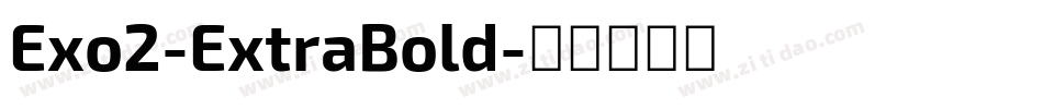 Exo2-ExtraBold字体转换