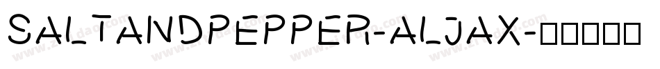 SaltAndPepper-ALJAx字体转换
