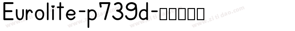 Eurolite-p739d字体转换