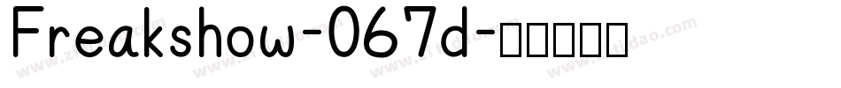 Freakshow-067d字体转换